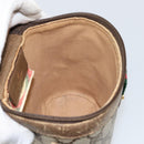 GUCCI GG Supreme Web Sherry Line Bag PVC Beige Gold 904 02 070 Auth ep11689-19