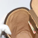 GUCCI GG Supreme Web Sherry Line Bag PVC Beige Gold 904 02 070 Auth ep11689-20