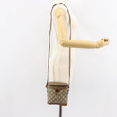 GUCCI GG Supreme Web Sherry Line Bag PVC Beige Gold 904 02 070 Auth ep11689-22