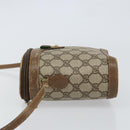 GUCCI GG Supreme Web Sherry Line Bag PVC Beige Gold 904 02 070 Auth ep11689-5