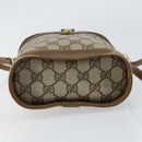 GUCCI GG Supreme Web Sherry Line Bag PVC Beige Gold 904 02 070 Auth ep11689-9