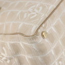 CHANEL New Travel Line Tote Bag Nylon Beige Gold CC Auth ep11691-14