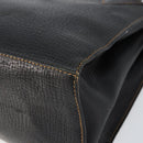 LOEWE Tote Bag Leather Black Gold Auth ep11694-9