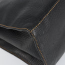 LOEWE Tote Bag Leather Black Gold Auth ep11694-14