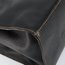 LOEWE Tote Bag Leather Black Gold Auth ep11694-16