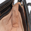 LOEWE Tote Bag Leather Black Gold Auth ep11694-18