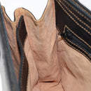 LOEWE Tote Bag Leather Black Gold Auth ep11694-19