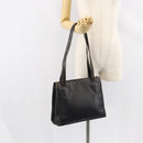 LOEWE Tote Bag Leather Black Gold Auth ep11694-23