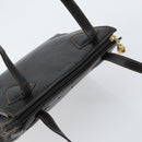 LOEWE Tote Bag Leather Black Gold Auth ep11694-6