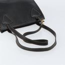 LOEWE Tote Bag Leather Black Gold Auth ep11694-7