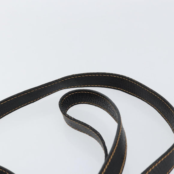 LOEWE Tote Bag Leather Black Gold Auth ep11694