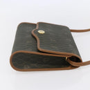 Christian Dior Honeycomb Canvas Shoulder Bag PVC Khaki Gold Auth ep11695-5