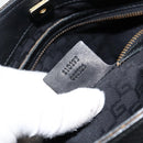 GUCCI Shoulder Bag Leather Black Gold 110177 Auth ep11697-12