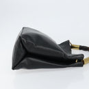 GUCCI Shoulder Bag Leather Black Gold 110177 Auth ep11697-3