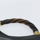 GUCCI Shoulder Bag Leather Black Gold 110177 Auth ep11697-8