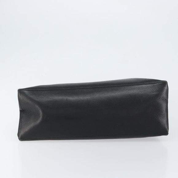 GUCCI Shoulder Bag Leather Black Gold 110177 Auth ep11697