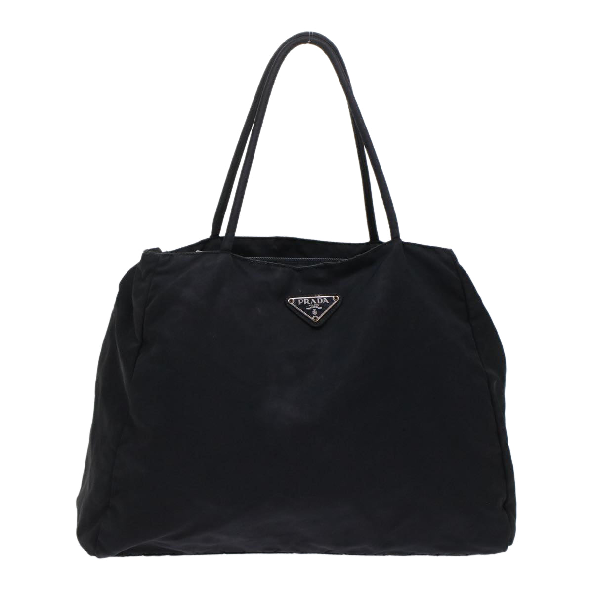 PRADA Hand Bag Nylon Black Auth ep1170