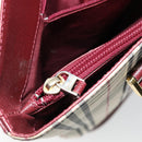 BURBERRY Nova Check Tote Bag Canvas Leather Beige Gold Auth ep11704-20