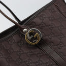 GUCCI GG Canvas Guccissima Miss GG Tote Bag Brown Gold 232957 Auth ep11705-10