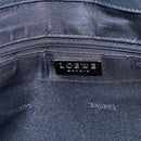 LOEWE Anagram Tote Bag PVC Leather Black Silver Auth ep11707-17