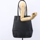 LOEWE Anagram Tote Bag PVC Leather Black Silver Auth ep11707-21