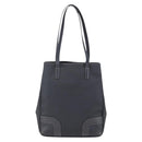 LOEWE Anagram Tote Bag PVC Leather Black Silver Auth ep11707-2