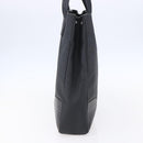 LOEWE Anagram Tote Bag PVC Leather Black Silver Auth ep11707-4