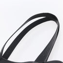LOEWE Anagram Tote Bag PVC Leather Black Silver Auth ep11707-8