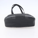 LOEWE Anagram Tote Bag PVC Leather Black Silver Auth ep11707-5