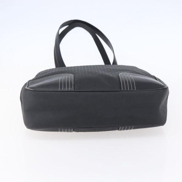 LOEWE Anagram Tote Bag PVC Leather Black Silver Auth ep11707