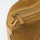 GUCCI Bamboo Hand Bag Suede Brown Silver Auth ep11709-10