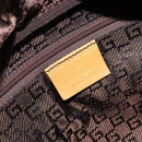 GUCCI Bamboo Hand Bag Suede Brown Silver Auth ep11709-18