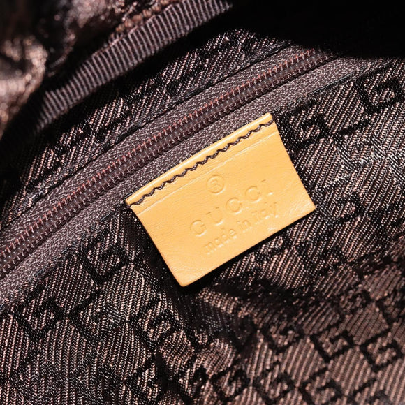 GUCCI Bamboo Hand Bag Suede Brown Silver Auth ep11709