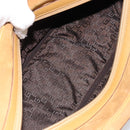 GUCCI Bamboo Hand Bag Suede Brown Silver Auth ep11709-11