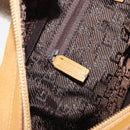 GUCCI Bamboo Hand Bag Suede Brown Silver Auth ep11709-21