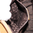 GUCCI Bamboo Hand Bag Suede Brown Silver Auth ep11709-22