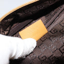 GUCCI Bamboo Hand Bag Suede Brown Silver Auth ep11709-12