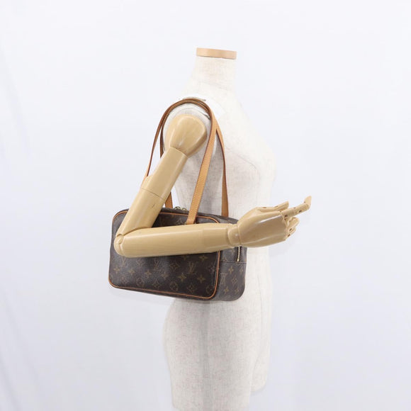 LOUIS VUITTON Monogram Cite MM Hand Bag M51182 LV Auth ep11712A