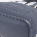 LOEWE Anagram Hand Bag Leather Blue Silver Auth ep11719-9