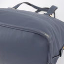 LOEWE Anagram Hand Bag Leather Blue Silver Auth ep11719-15