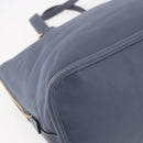 LOEWE Anagram Hand Bag Leather Blue Silver Auth ep11719-16