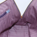 LOEWE Anagram Hand Bag Leather Blue Silver Auth ep11719-19