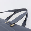 LOEWE Anagram Hand Bag Leather Blue Silver Auth ep11719-8
