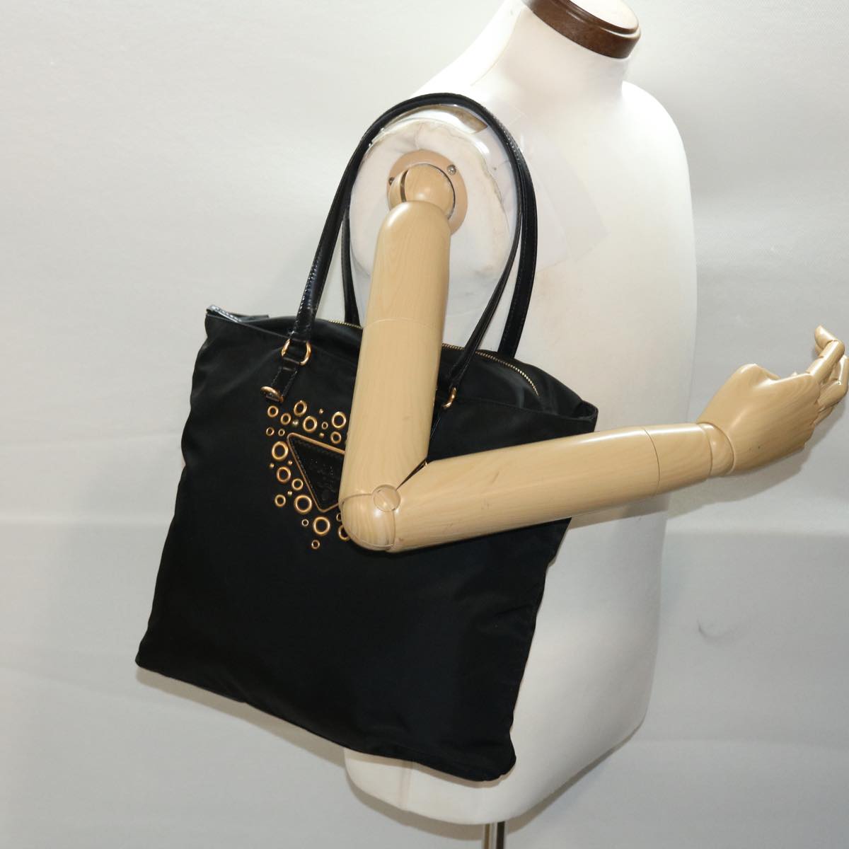PRADA Shoulder Bag Nylon Black Auth ep1172