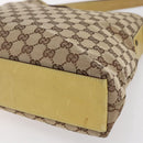 GUCCI GG Canvas New Jackie Shoulder Bag Beige Gold 110291 Auth ep11720-15