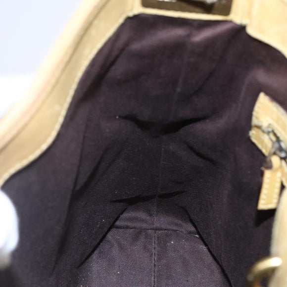 GUCCI GG Canvas New Jackie Shoulder Bag Beige Gold 110291 Auth ep11720