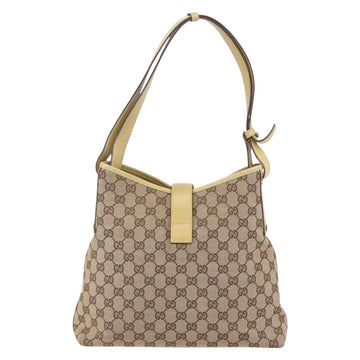 GUCCI GG Canvas New Jackie Shoulder Bag Beige Gold 110291 Auth ep11720 - 0