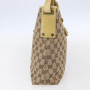 GUCCI GG Canvas New Jackie Shoulder Bag Beige Gold 110291 Auth ep11720-3