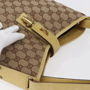 GUCCI GG Canvas New Jackie Shoulder Bag Beige Gold 110291 Auth ep11720-6