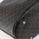 CELINE Macadam Canvas Tote Bag PVC Leather Black Gold Auth ep11721-13